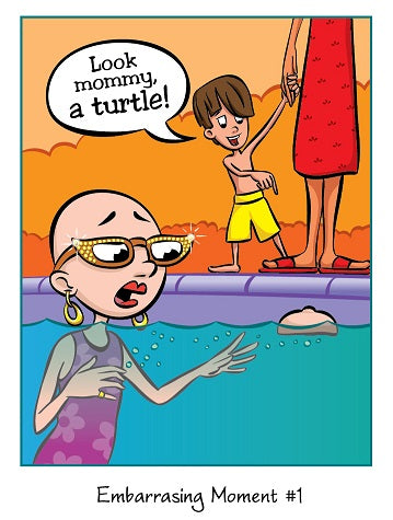 Cancer Girl card Look Mommy