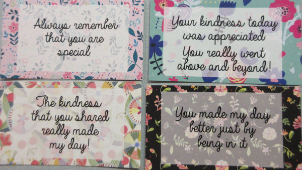 Wordy Bird Gift Scatter Kindness cards box of 24